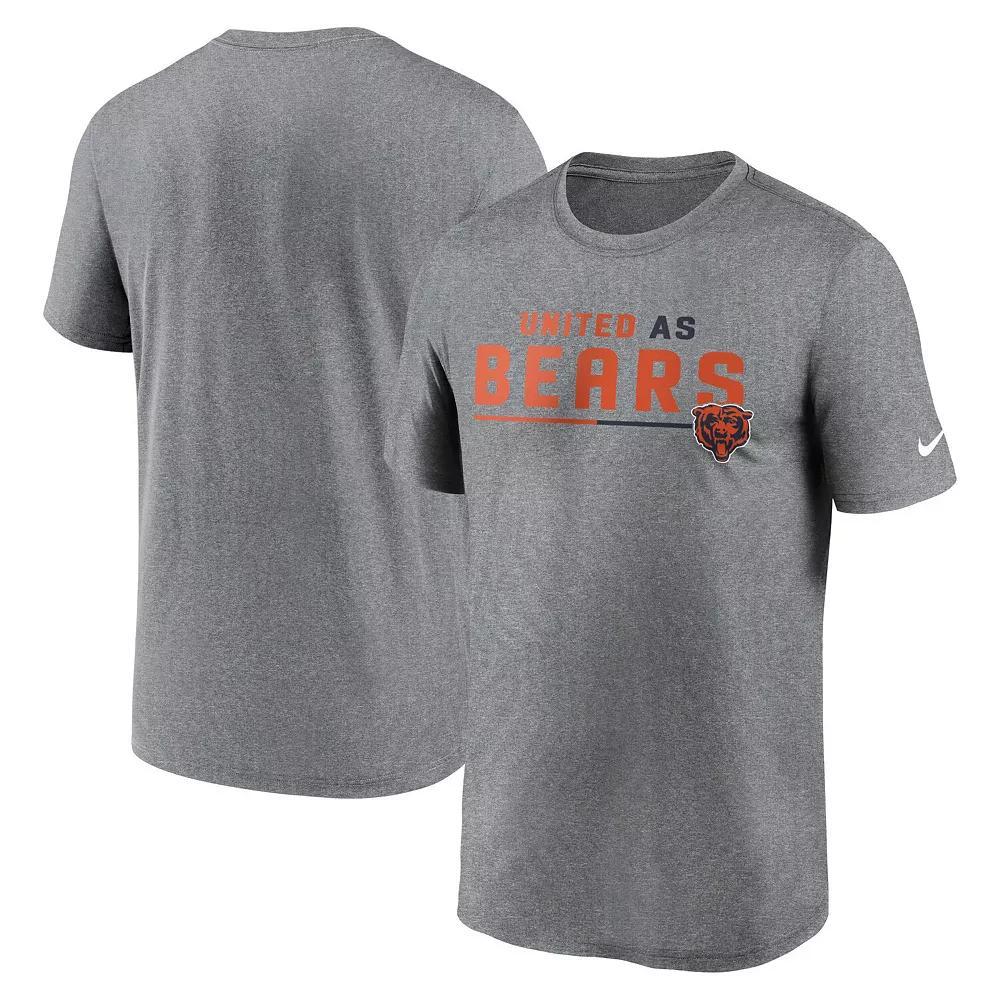 Men's Nike Heather Gray Jacksonville Jaguars Legend Team Shoutout Performance T-Shirt, Size: XL, Grey Product Image