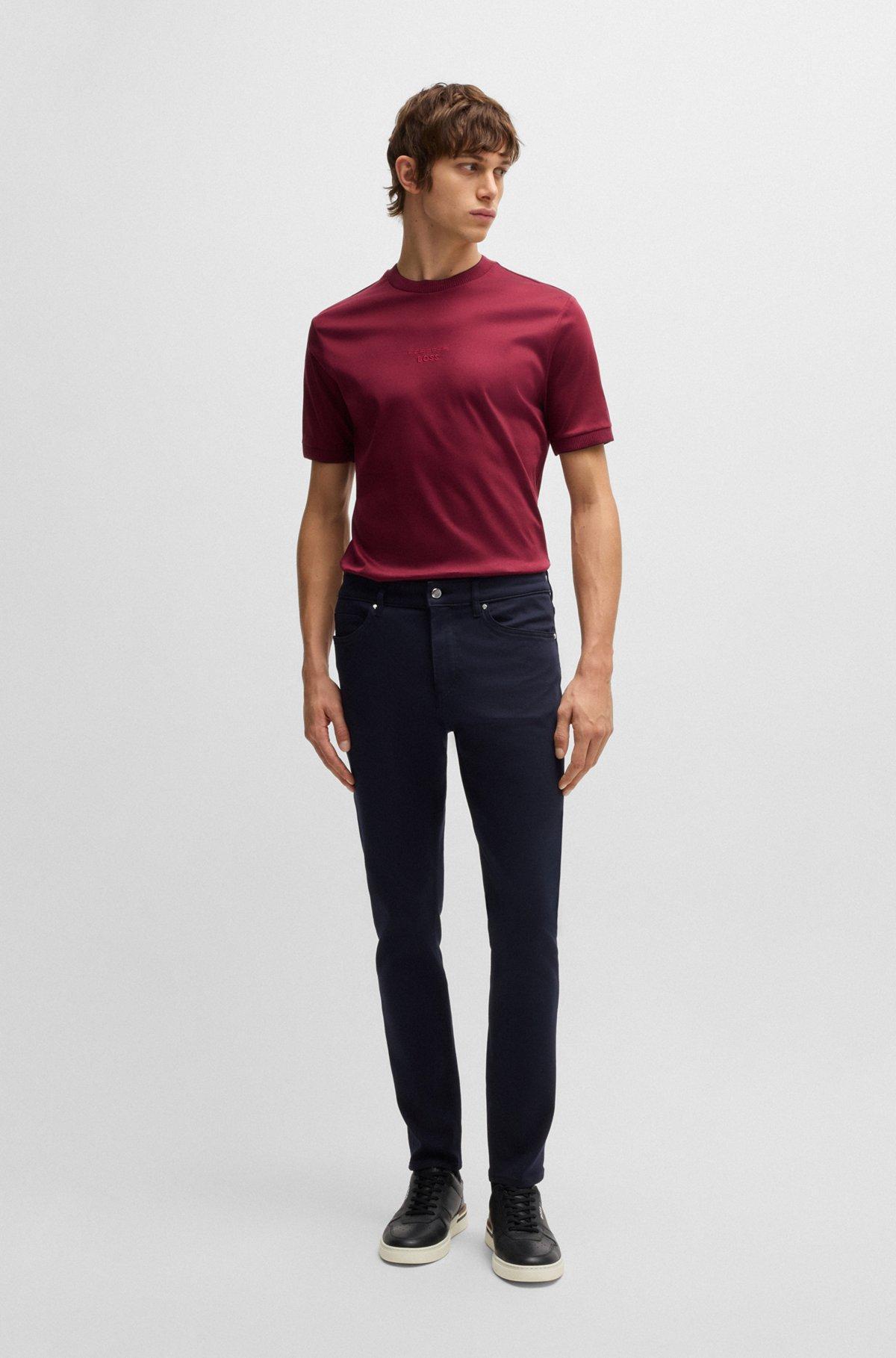 Porsche x BOSS mercerized-cotton T-shirt with special branding Product Image