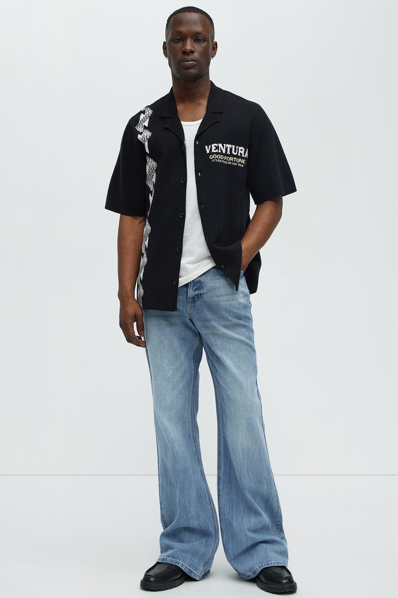 Stacked Slim Flare Make You Look Jeans - Medium Blue Wash Product Image