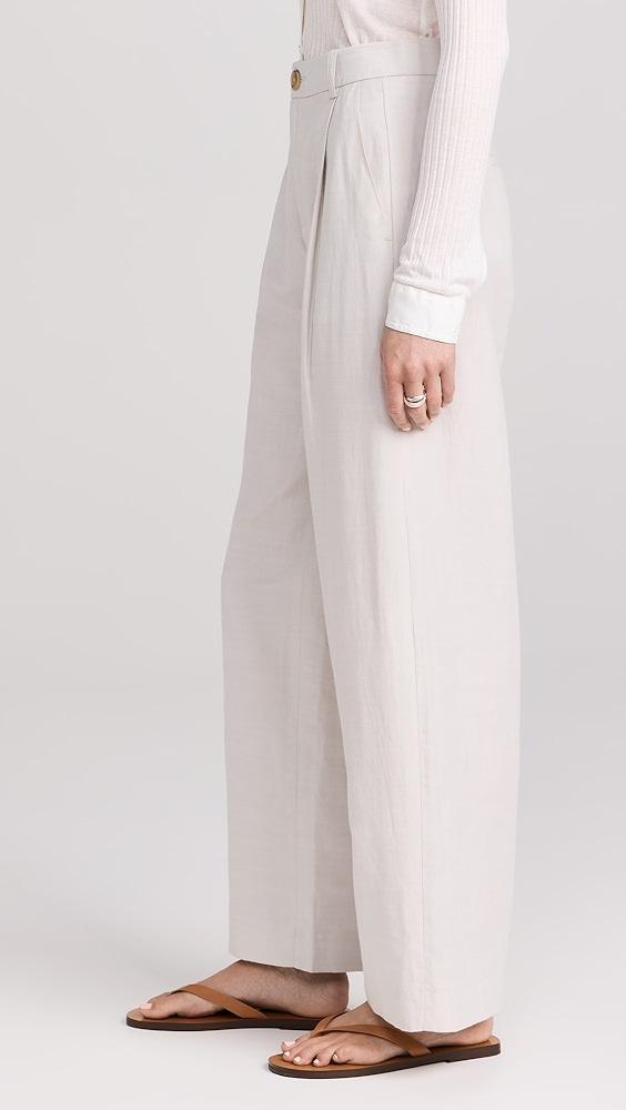 Vince High Waisted Casual Tailored Wide Leg Pants | Shopbop Product Image
