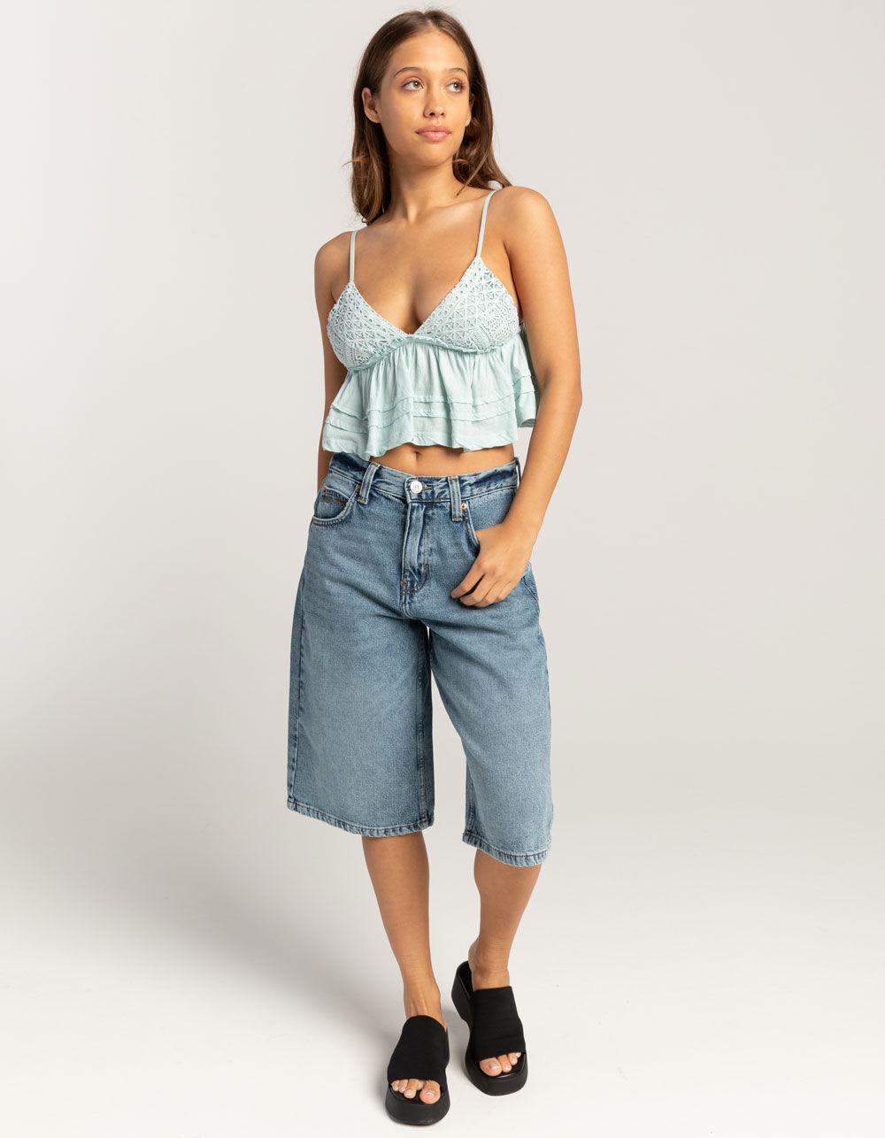 BDG Urban Outfitters Bella Womens Babydoll Top - WHITE Product Image