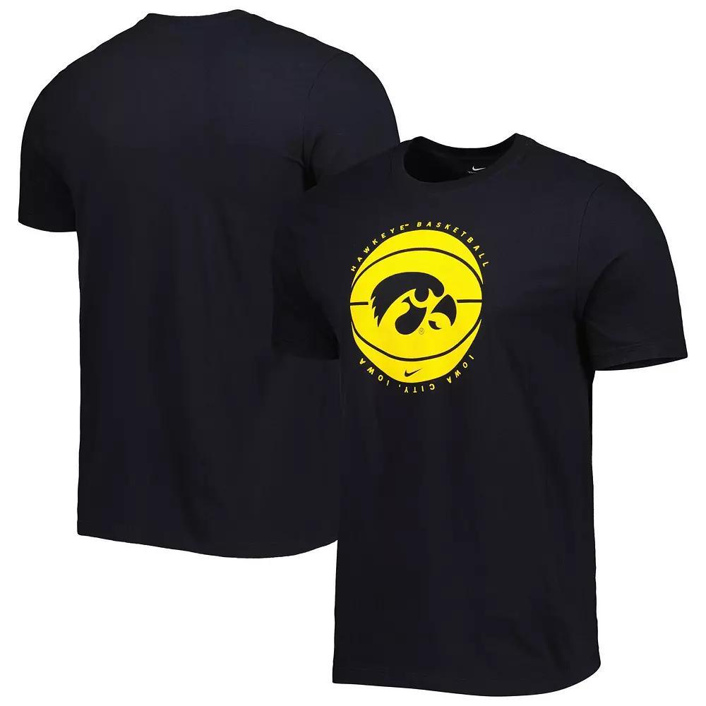 Men's Nike Black Iowa Hawkeyes Basketball Logo T-Shirt, Size: Medium Product Image