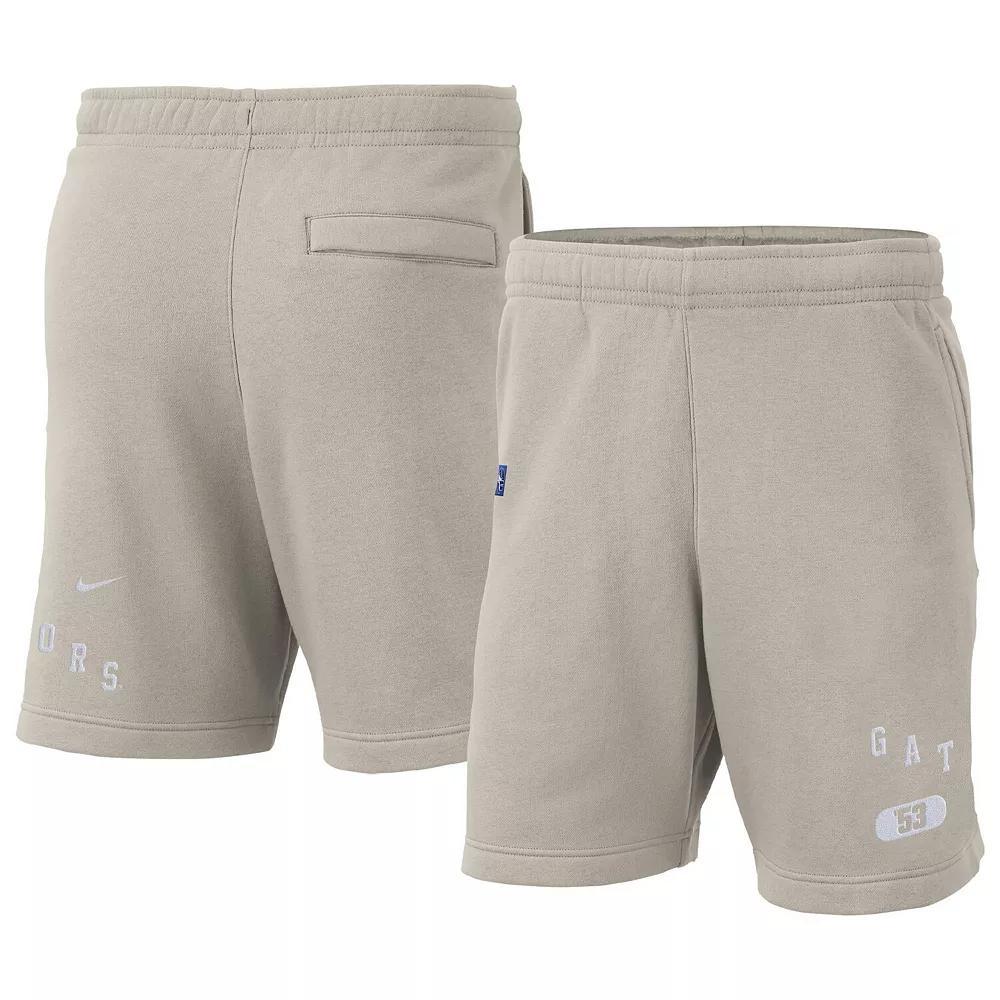 Men's Nike Cream Kentucky Wildcats Fleece Shorts, Size: 2XL, Beige Product Image
