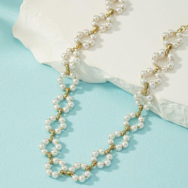 Faux Pearl Choker Product Image