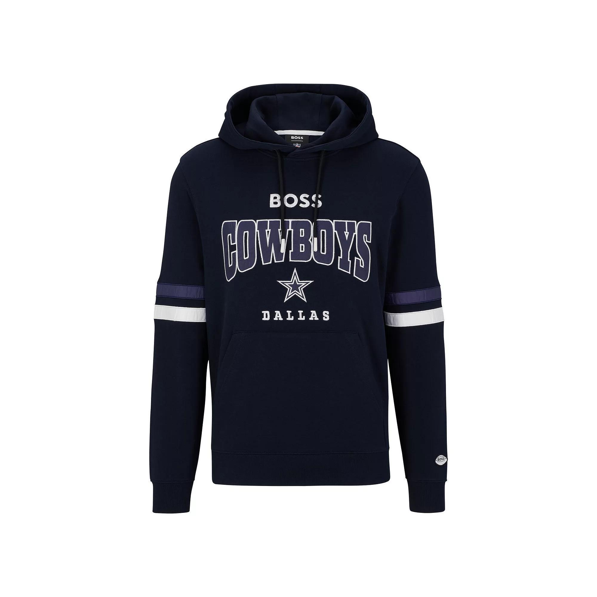 Men's BOSS X NFL  Black/White Las Vegas Raiders Touchdown Pullover Hoodie, Size: Small, Lvr Black Product Image