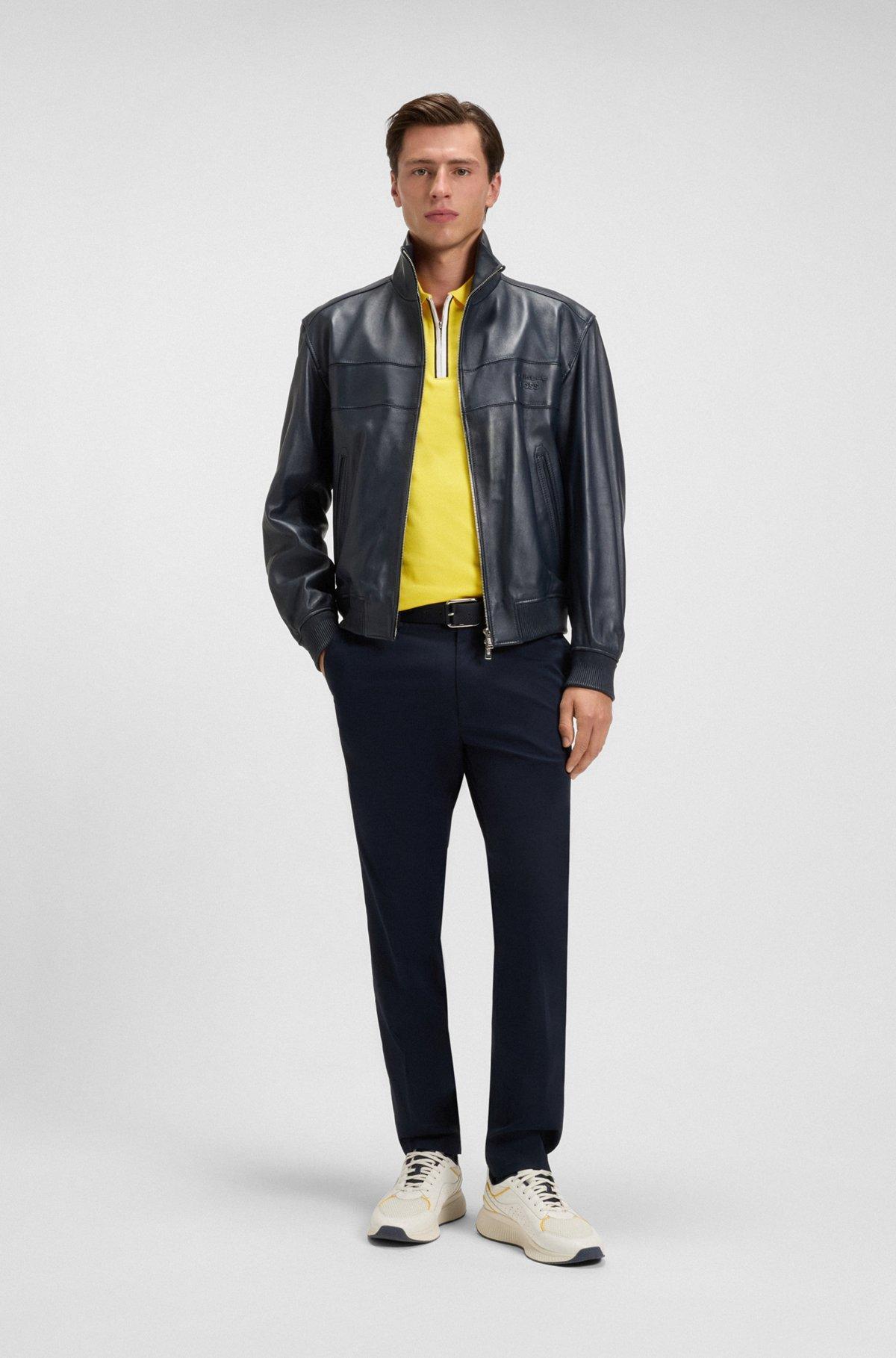Porsche x BOSS stretch-cotton polo shirt Product Image