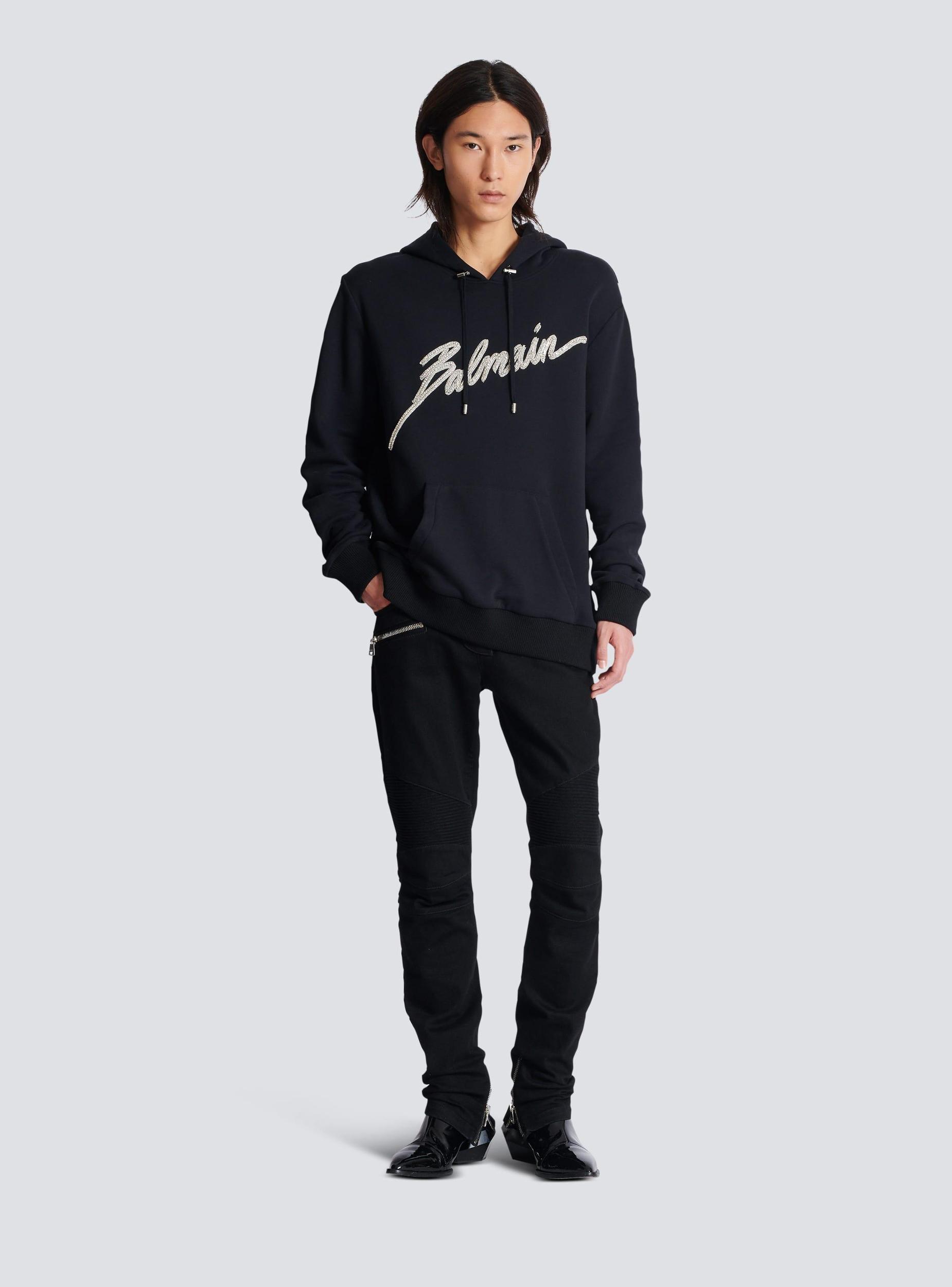 Embroidered Balmain Letter hoodie Product Image
