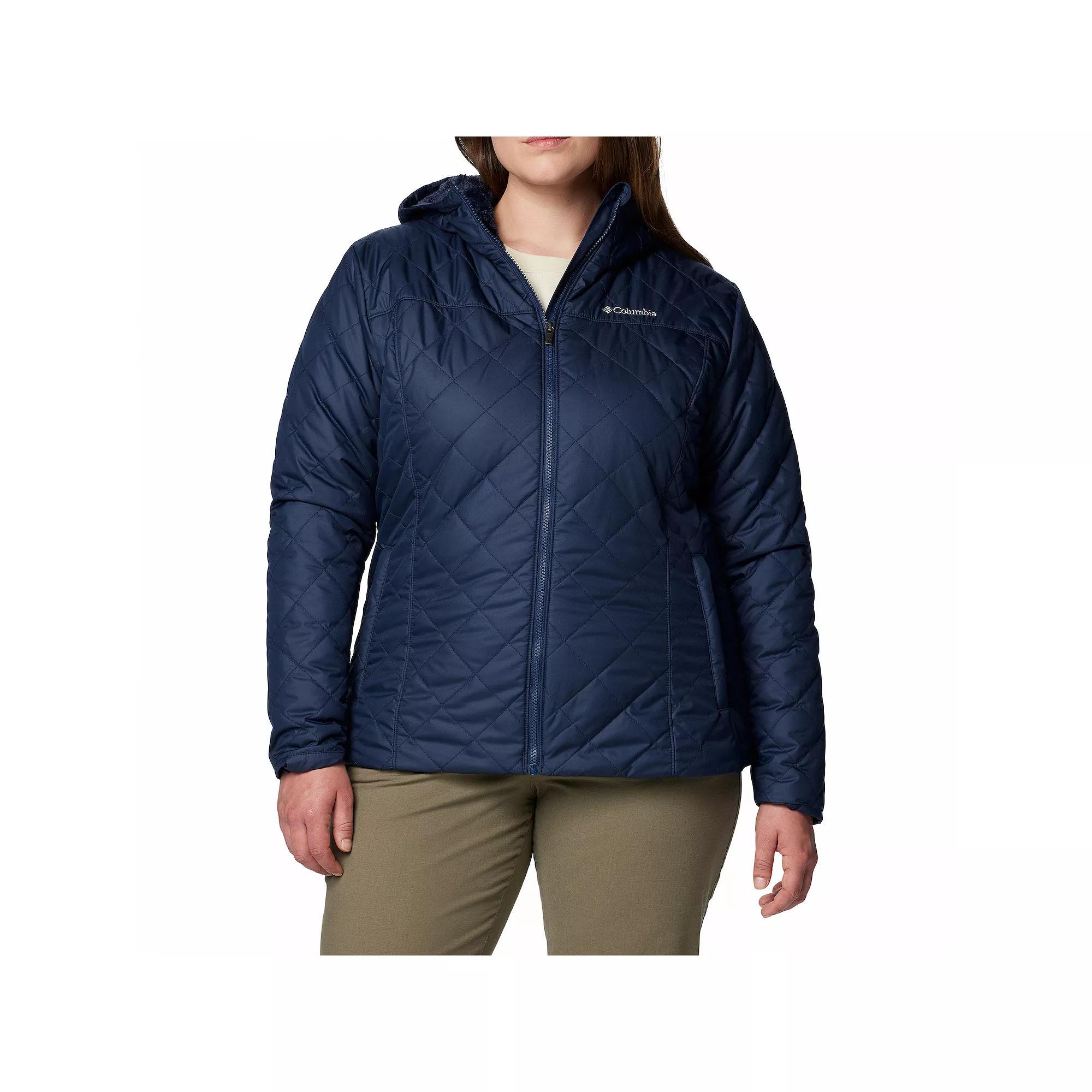 Plus Size Columbia Copper Crest II Hooded Jacket, Women's, Size: 1XL, Stone Green Product Image