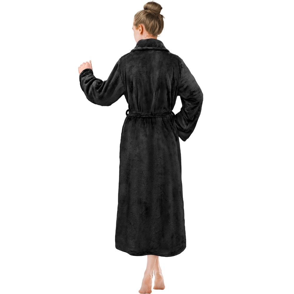 PAVILIA Womens Robe Fleece Plush Soft, Fluffy Fuzzy Cozy Warm Lightweight Bathrobe, Shower Spa House Long Product Image