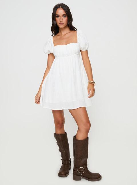 Lets Dance Mini Dress White Product Image