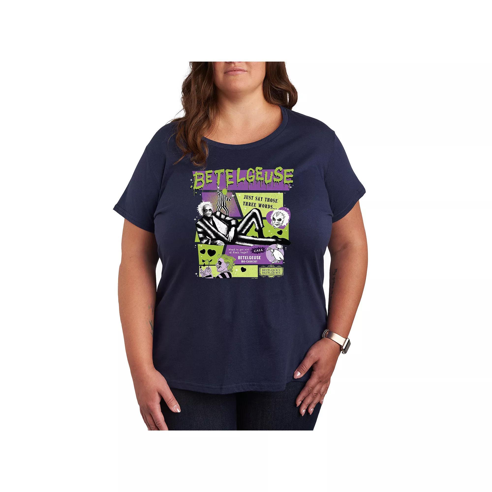 Plus Size Beetlejuice 2 Betelgeuse Graphic Tee, Womens Product Image