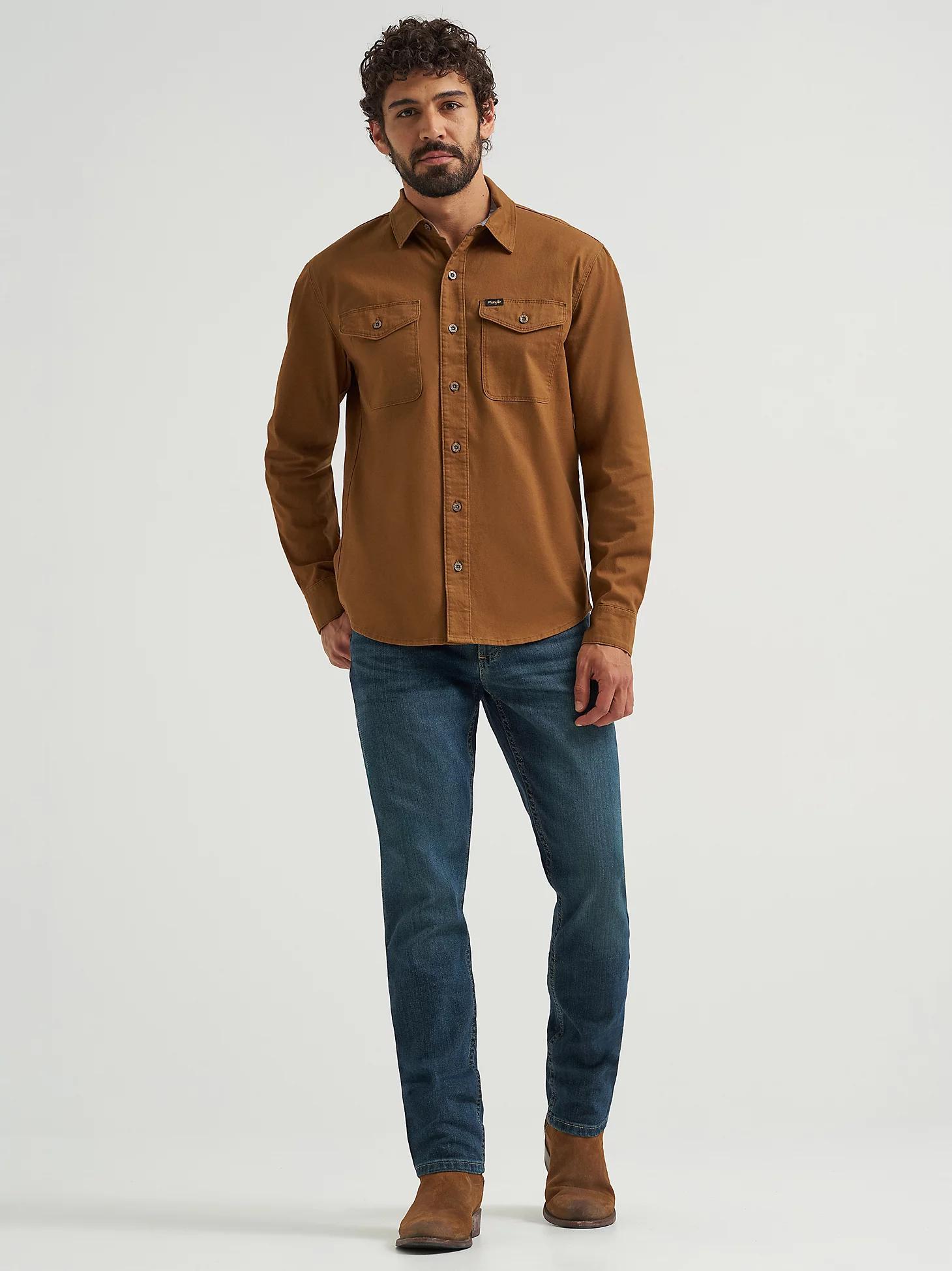 Men's Wrangler® Epic Soft™ Stretch Twill Shirt | Men's SHIRTS | Wrangler® Product Image