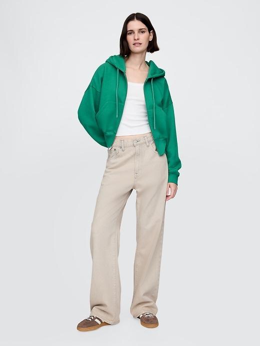 VintageSoft Full-Zip Wedge Hoodie Product Image