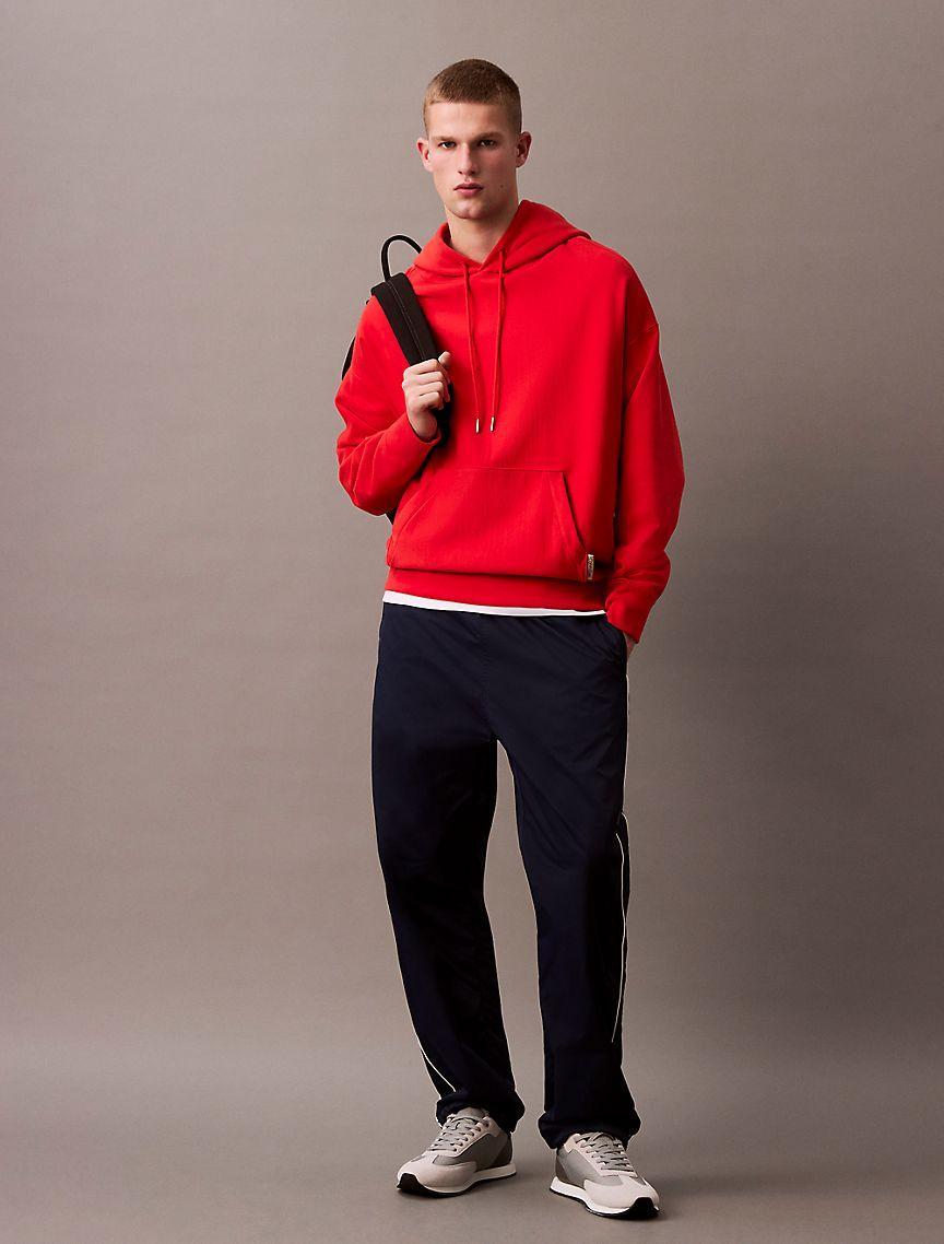 Cotton Blend Terry Relaxed Hoodie Product Image
