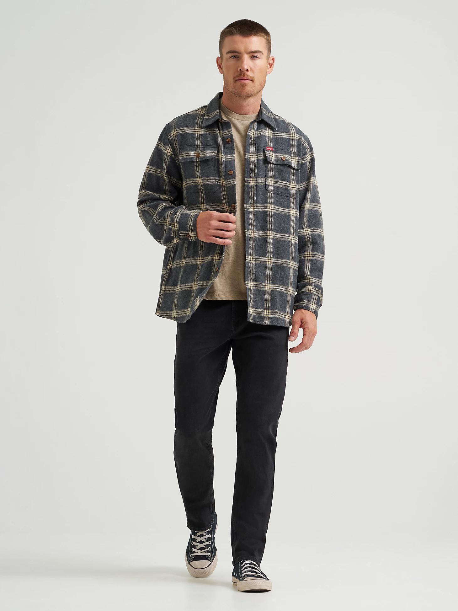Wrangler® Men's Five Star Premium Brushed Flannel Shirt Jacket | Men's SHIRTS | Wrangler® Product Image