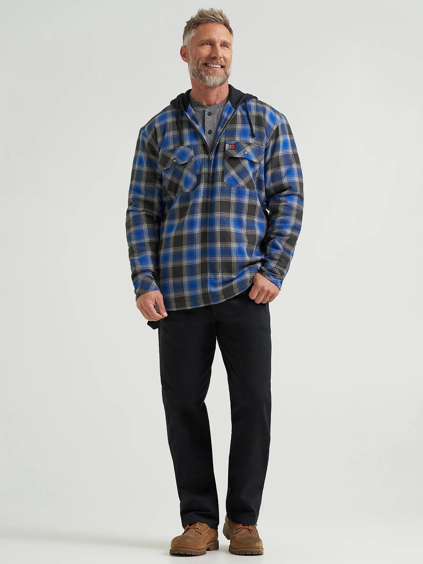 Wrangler® RIGGS Workwear® Hooded Flannel Work Jacket | Men's JACKETS & OUTERWEAR | Wrangler® Product Image