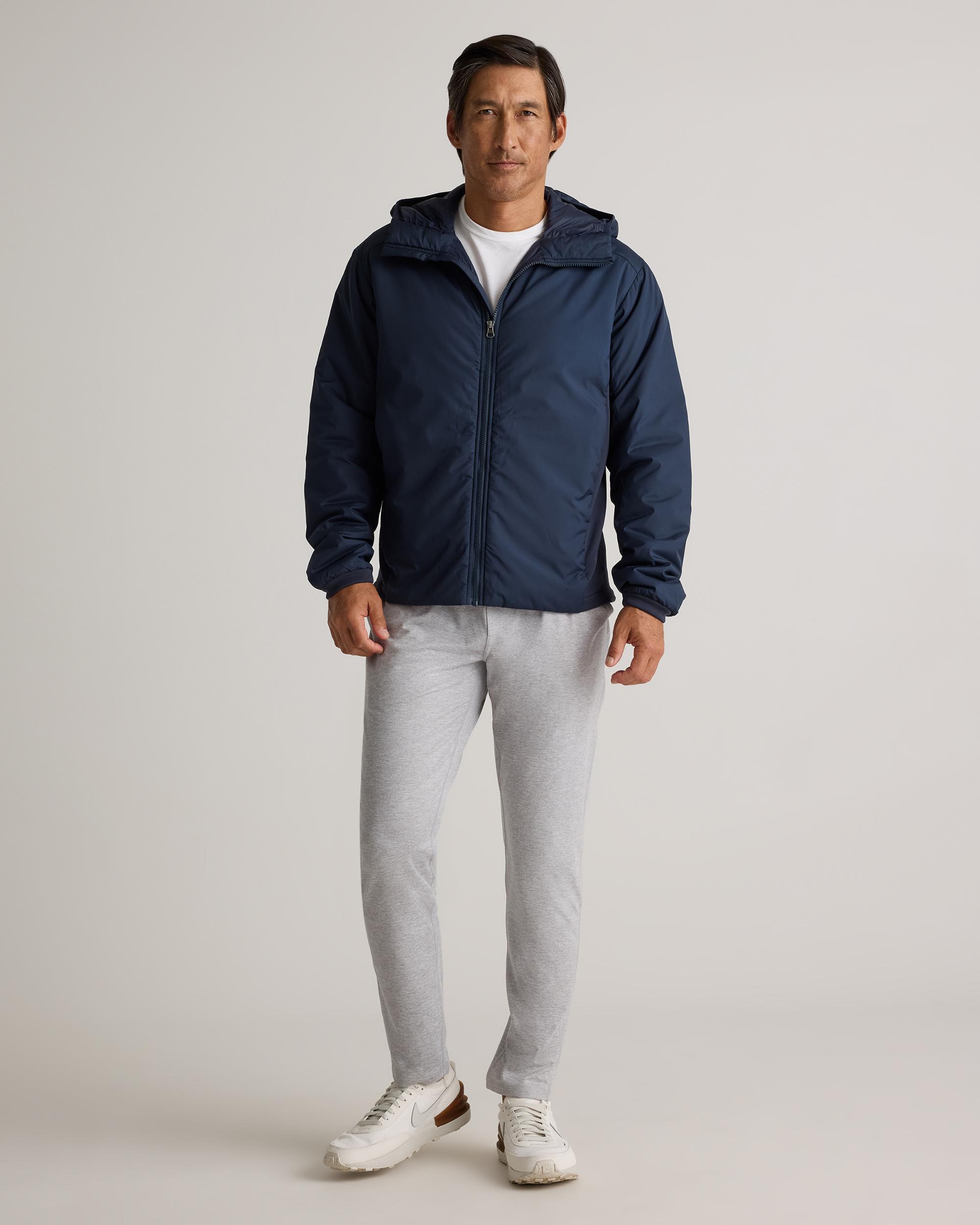Quince | Men's Hybrid Insulated Lightweight Hooded Jacket 100% Polyester Product Image