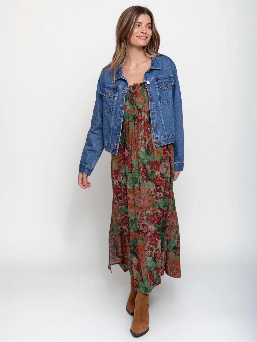 Patti Tie-Front Maxi Dress Product Image