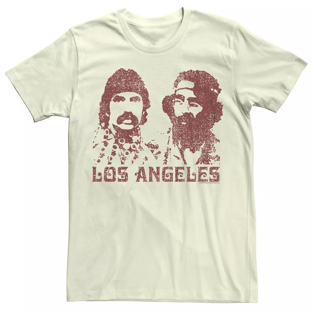 Men's Cheech And Chong Faded Draw Tee, Size: Medium, Natural Product Image