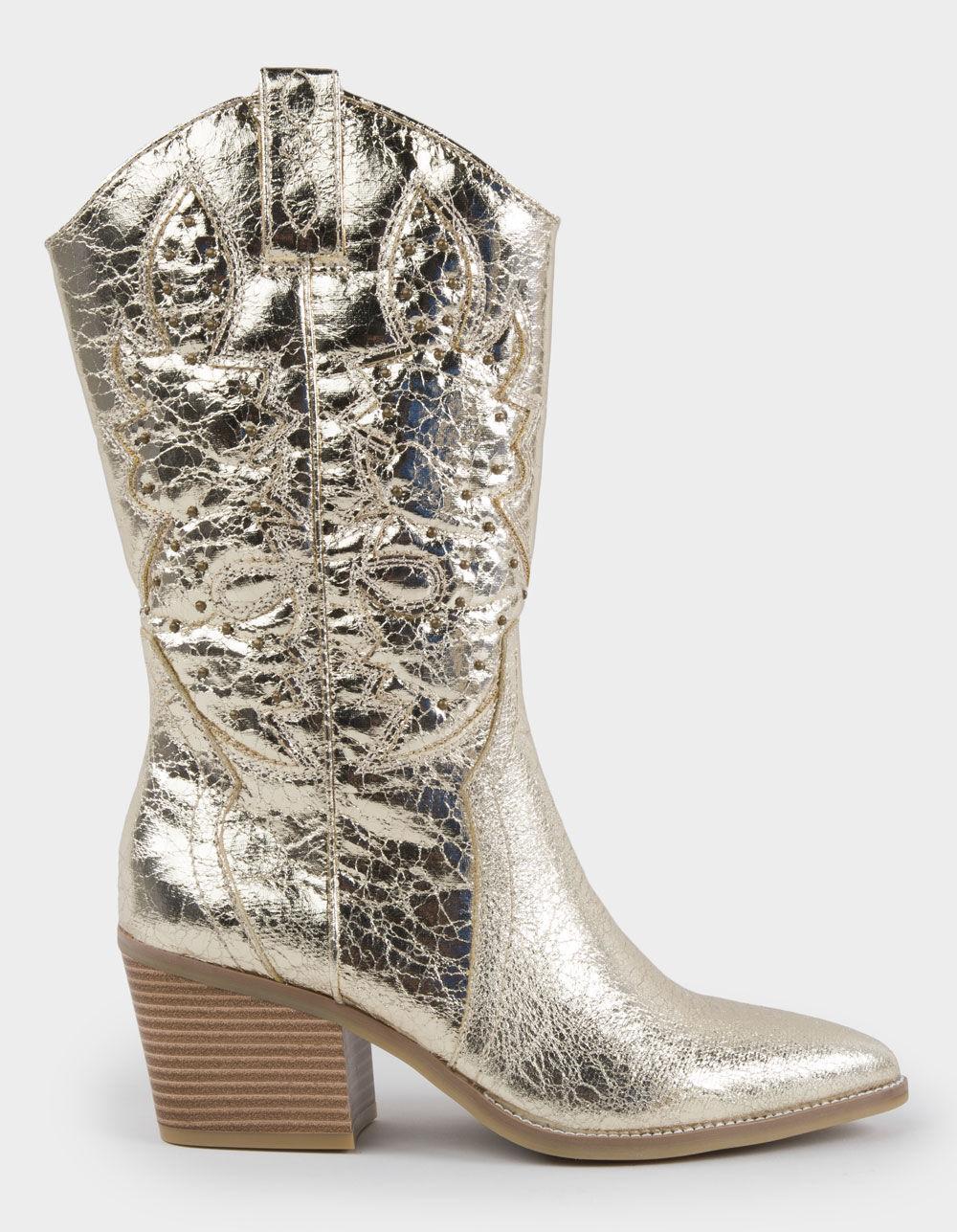 MIA Tammie Womens Western Boots - GOLD Product Image