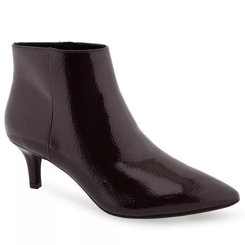 Aerosoles Edith Women's Ankle Boots, Size: 7.5 Wide, Black Faux Suede Product Image