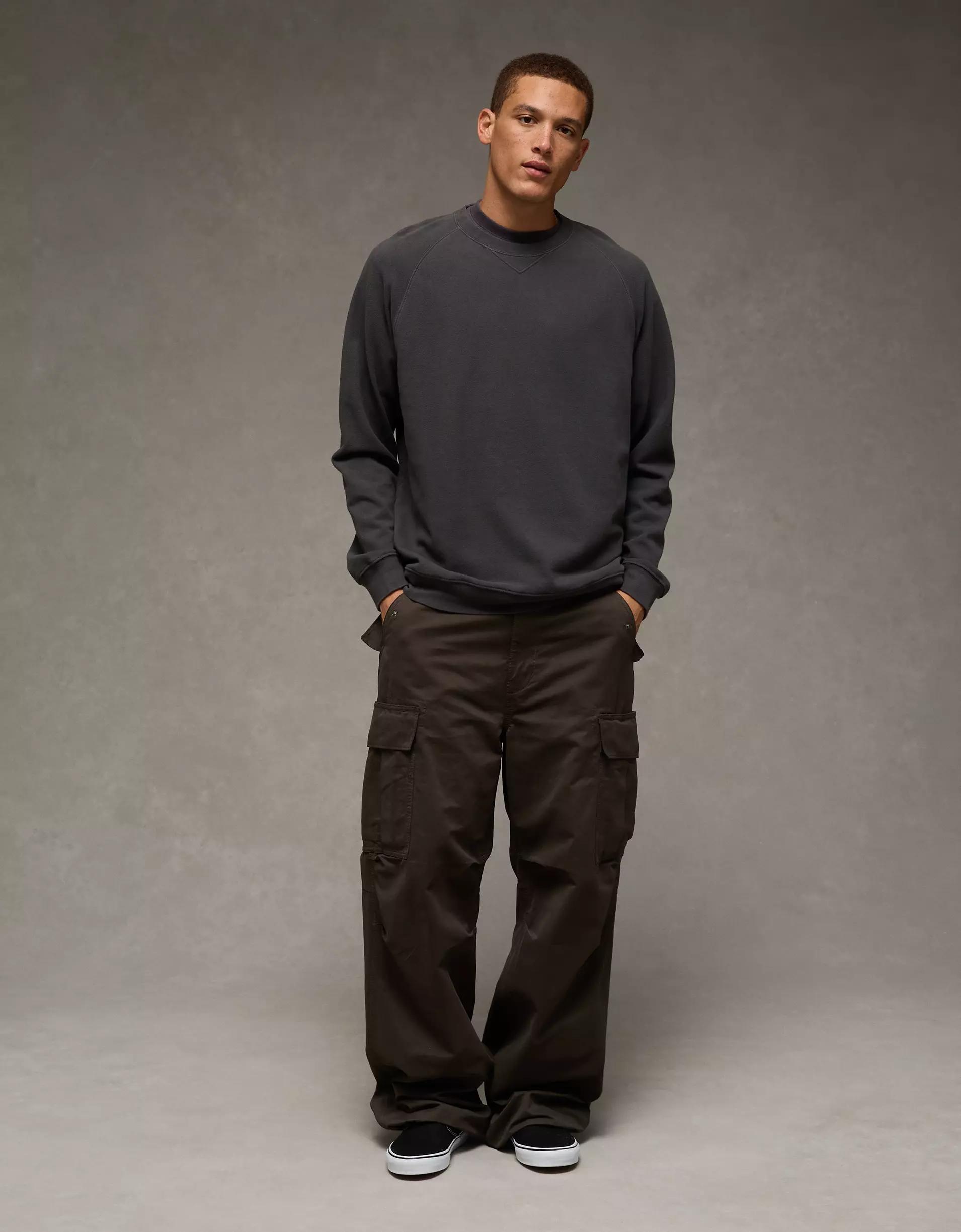 AE Boxy Long Sleeve Piqué T-Shirt Product Image