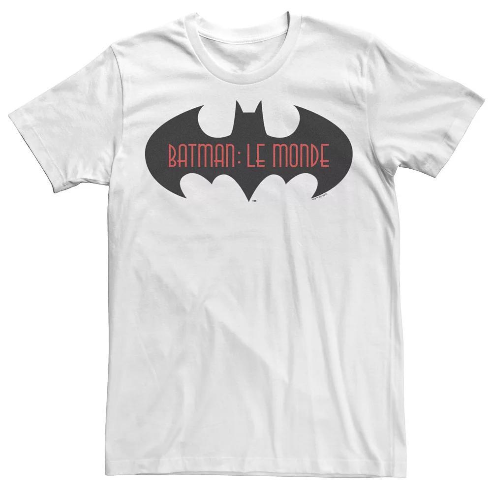 Men's Batman: Le Monde France Logo Tee, Size: Medium, White Product Image
