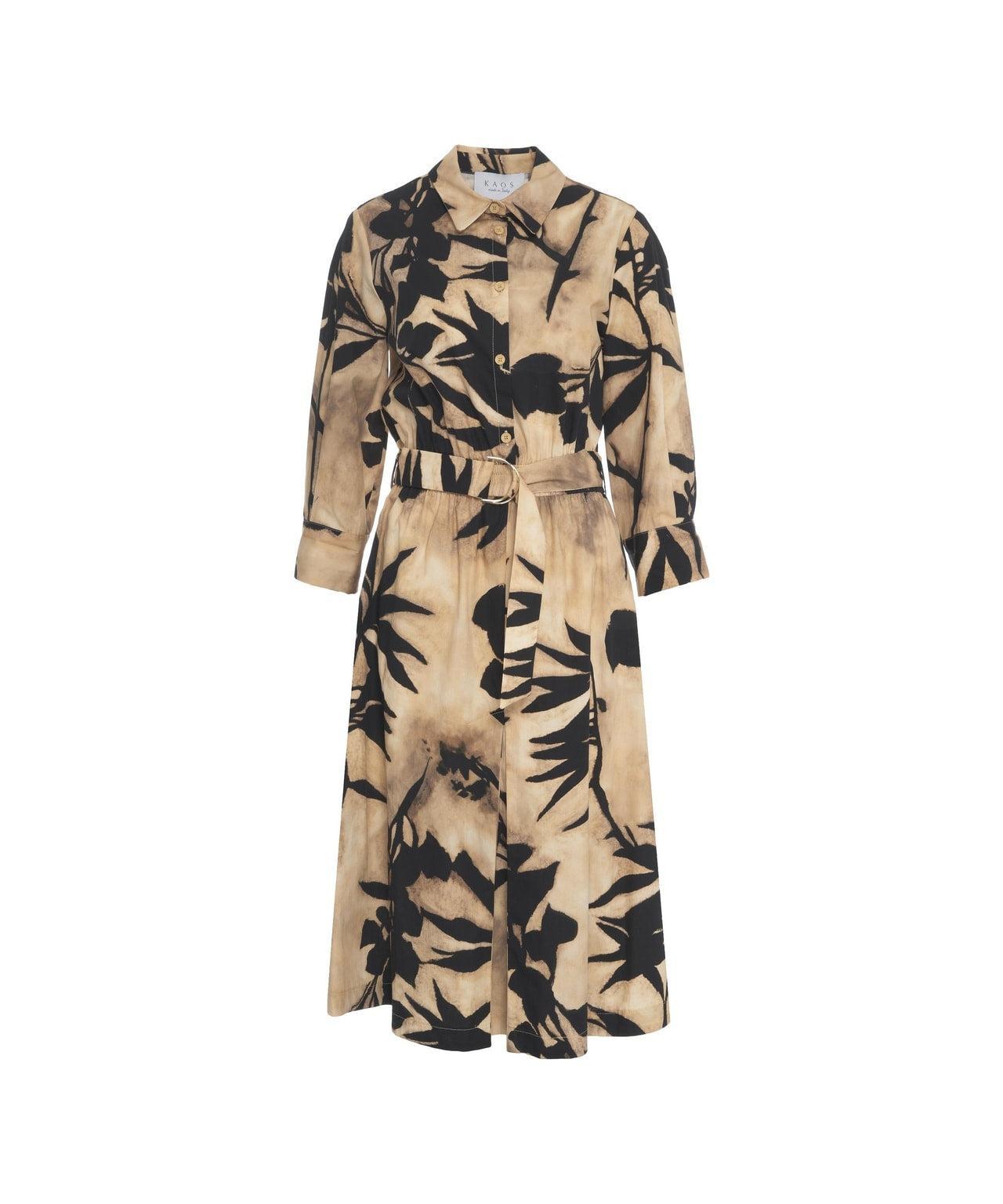 Maxi dress with floral pattern Product Image