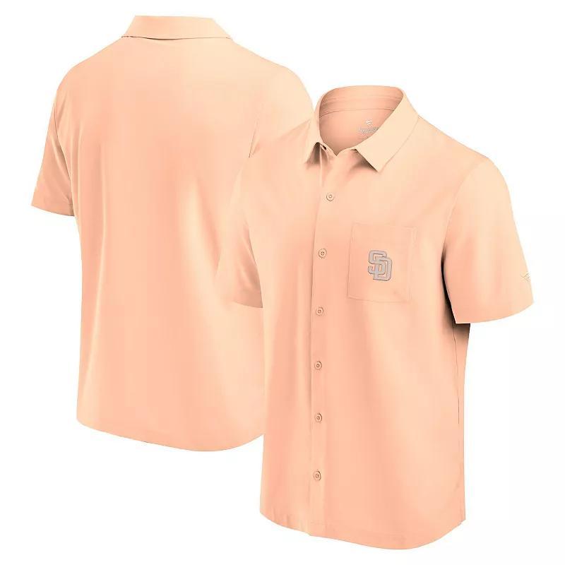 Men's Fanatics Signature Light Pink Houston Astros Front Office Button-Up Shirt, Size: 4XL Product Image