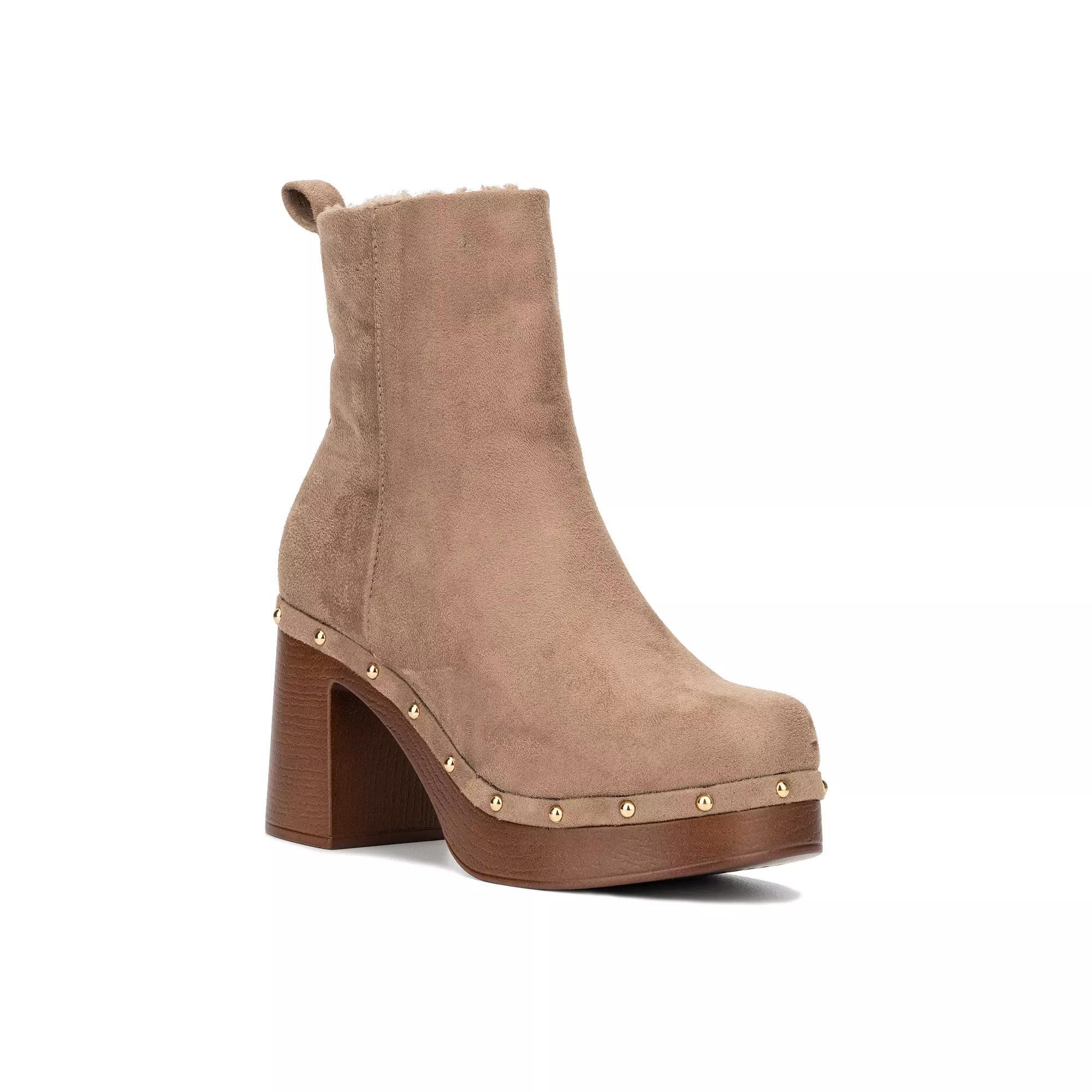 New York & Company Vanna Women's Heeled Ankle Boots, Size: 6, Red Product Image