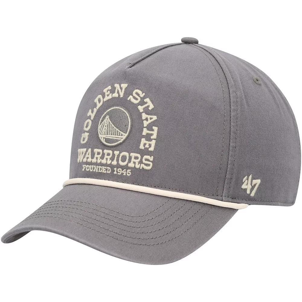 Men's '47  Charcoal Golden State Warriors Canyon Ranchero Hitch Adjustable Hat Product Image
