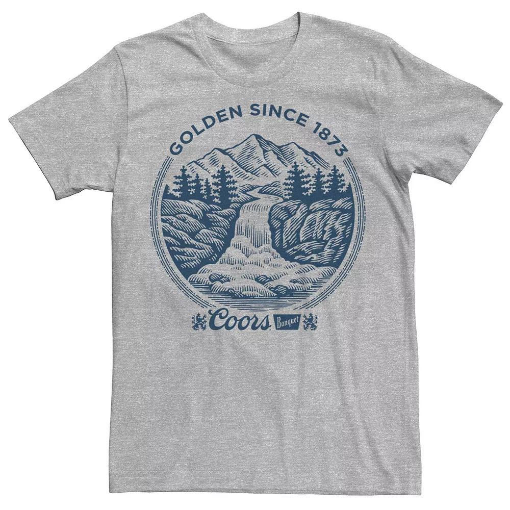 Big & Tall Miller Coors Golden SInce 1789 Logo Tee, Men's, Size: 4XL Tall, Athletic Grey Product Image