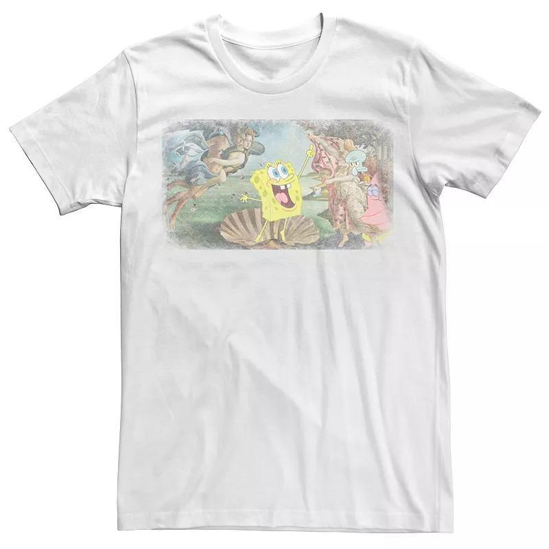 Men's SpongeBob SquarePants The Birth Of SpongeBob SquarePants Tee, Size: Small, White Product Image