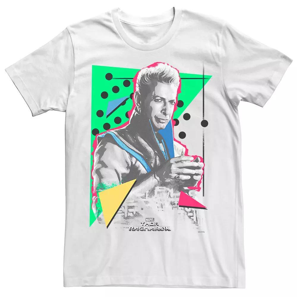 Men's Marvel Thor Ragnarok The Grandmaster 90s Retro Stare Graphic Tee, Size: XL, White Product Image