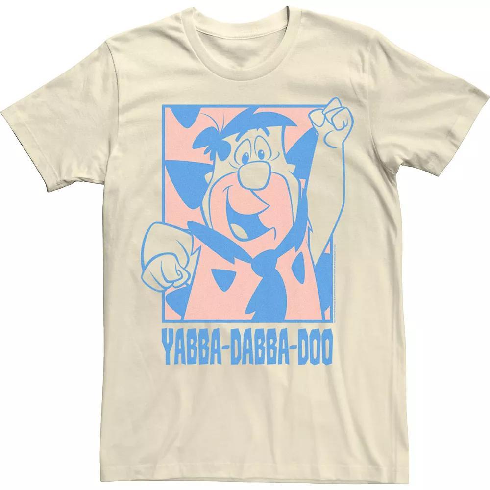Men's The Flintstones Fred Yabba-Dabba-Doo Portrait Tee, Size: Medium, Natural Product Image