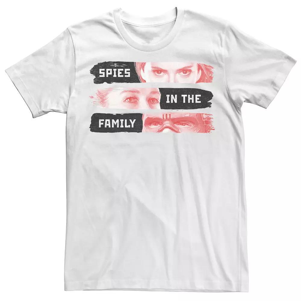 Men's Marvel Black Widow Spies In The Family Tee, Size: Medium, White Product Image