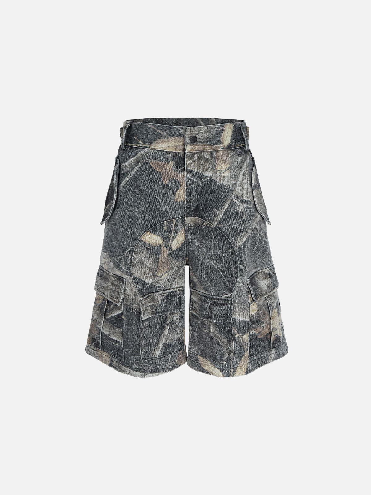 Aelfric Eden Multi Pocket Branch Graphic Shorts Product Image