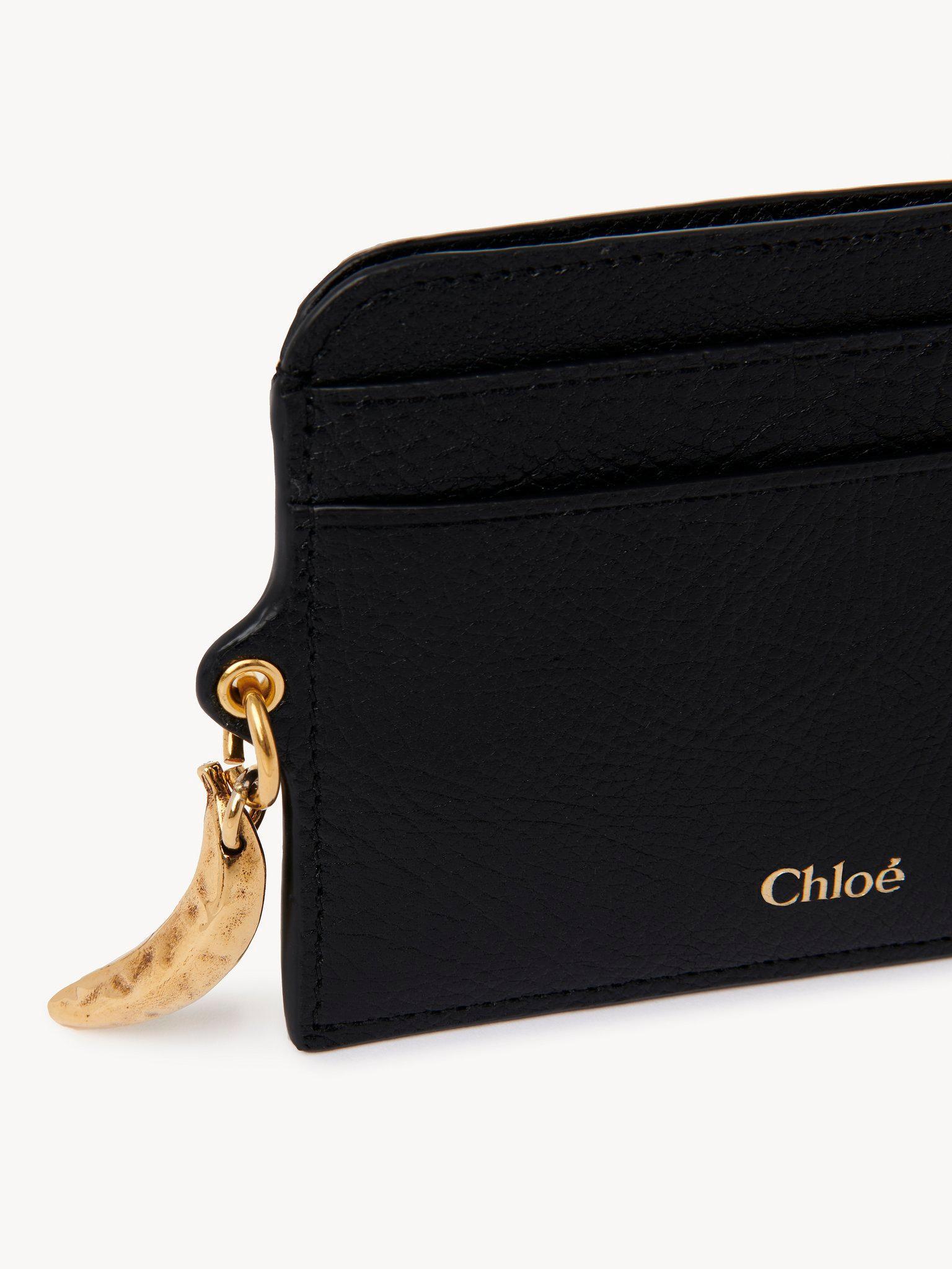Banana card holder in grained leather Product Image