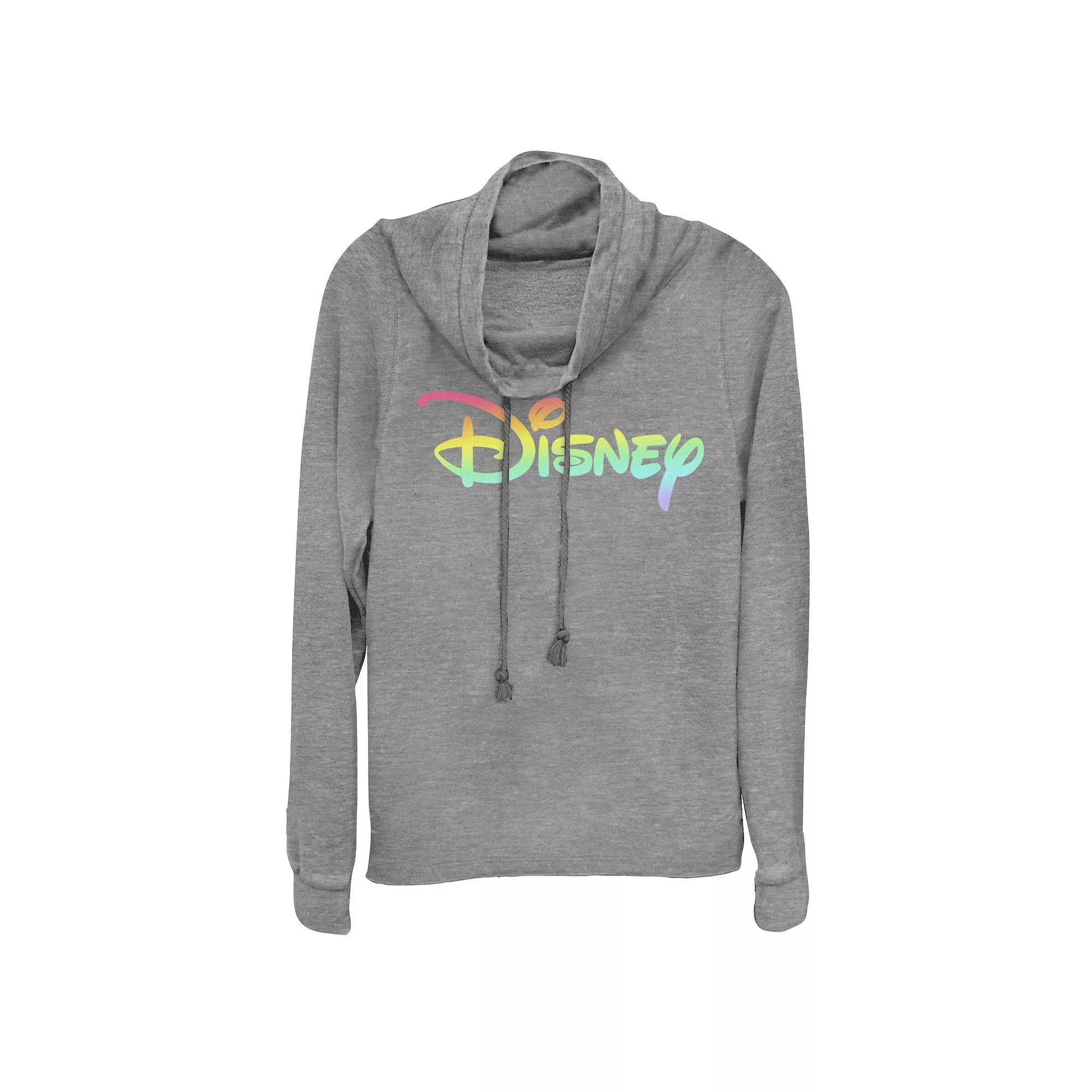 Juniors Maruchan Instant Noodles Smile Logo Cowlneck Graphic Lightweight Long Sleeve, Girls Gray Grey Product Image