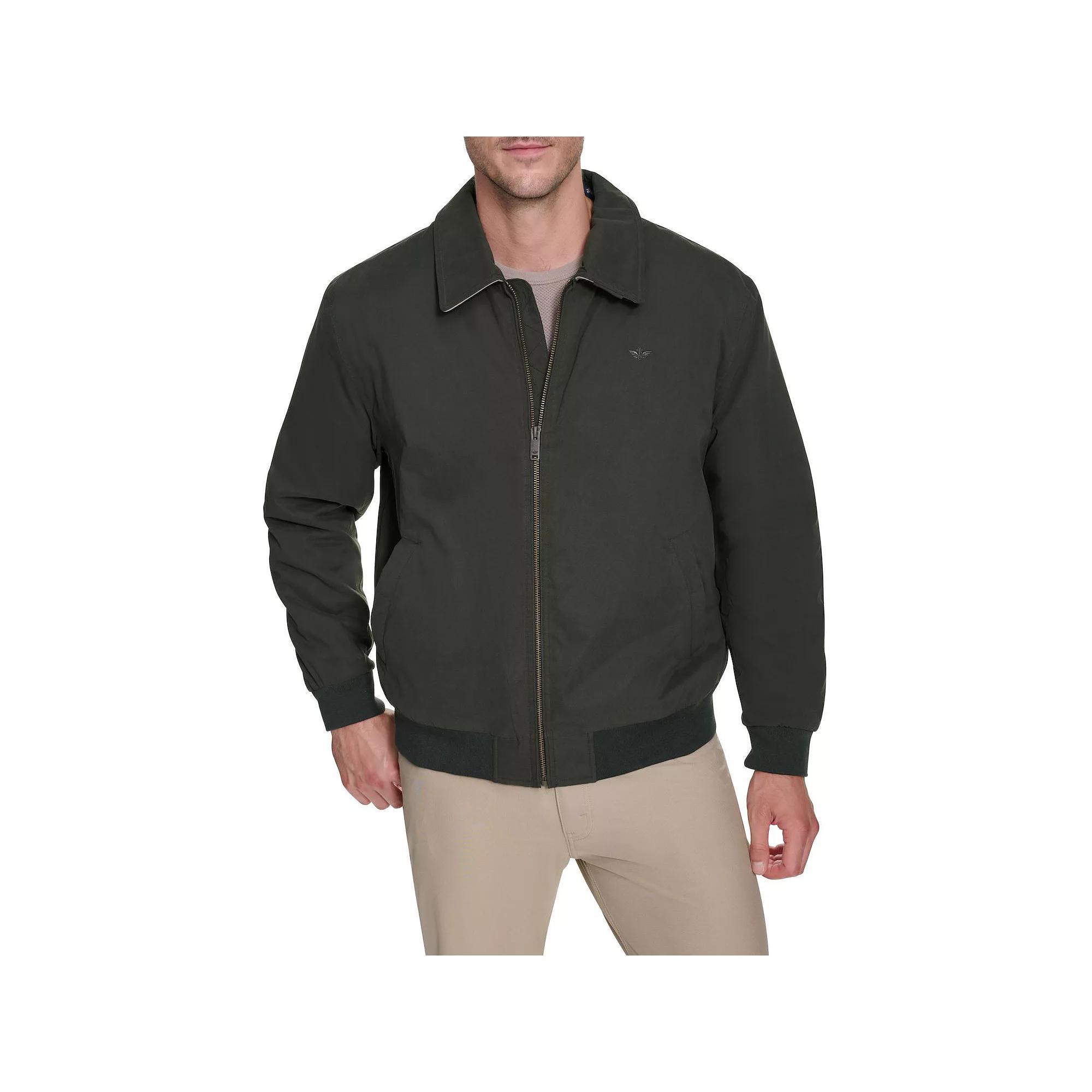 Big & Tall Dockers® Microtwill Bomber Jacket, Men's, Size: XL Tall, Green Product Image