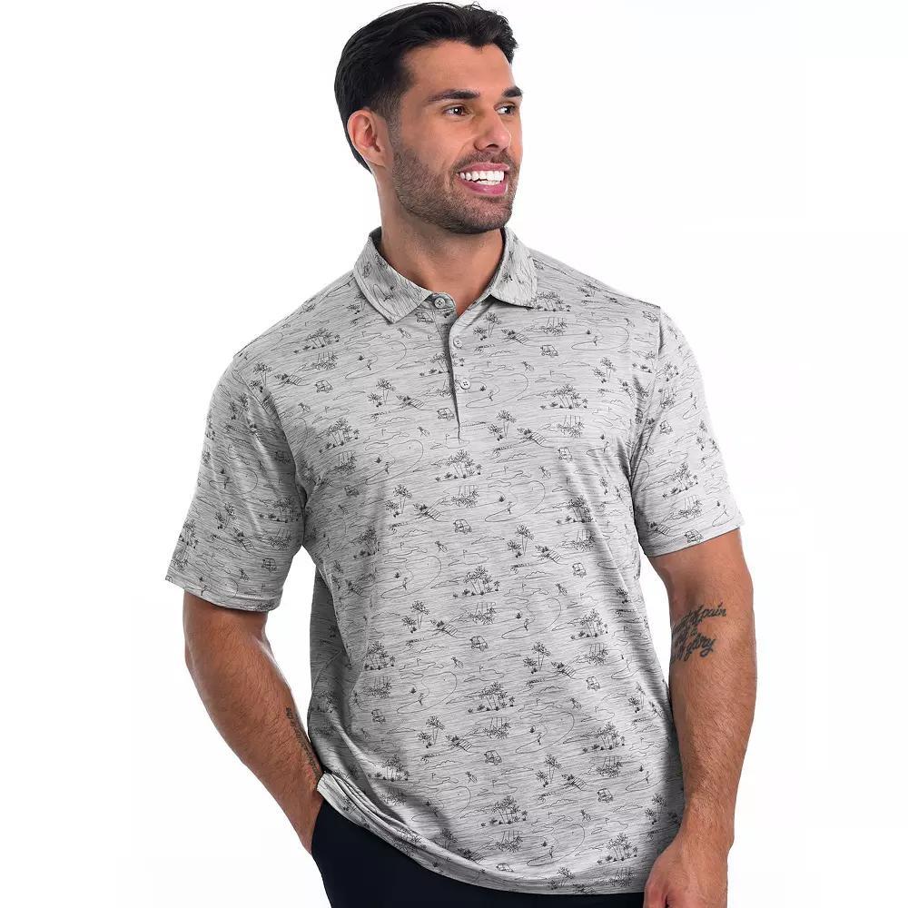 Mens Antigua Scenic Polo Ultimate Gray Grey Product Image