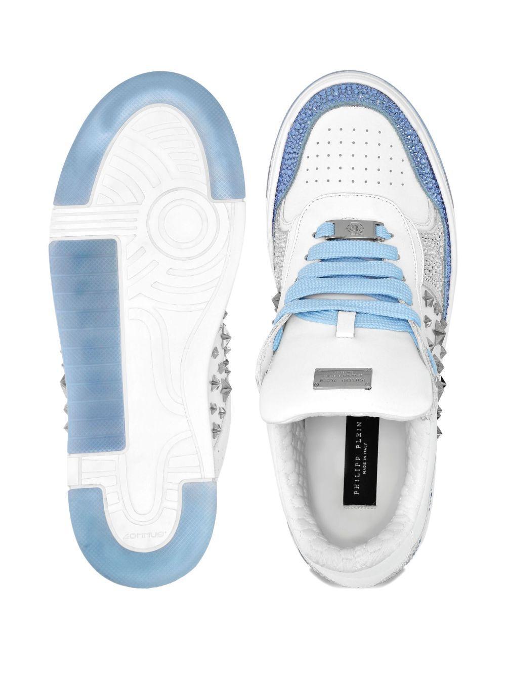 studded leather sneakers Product Image