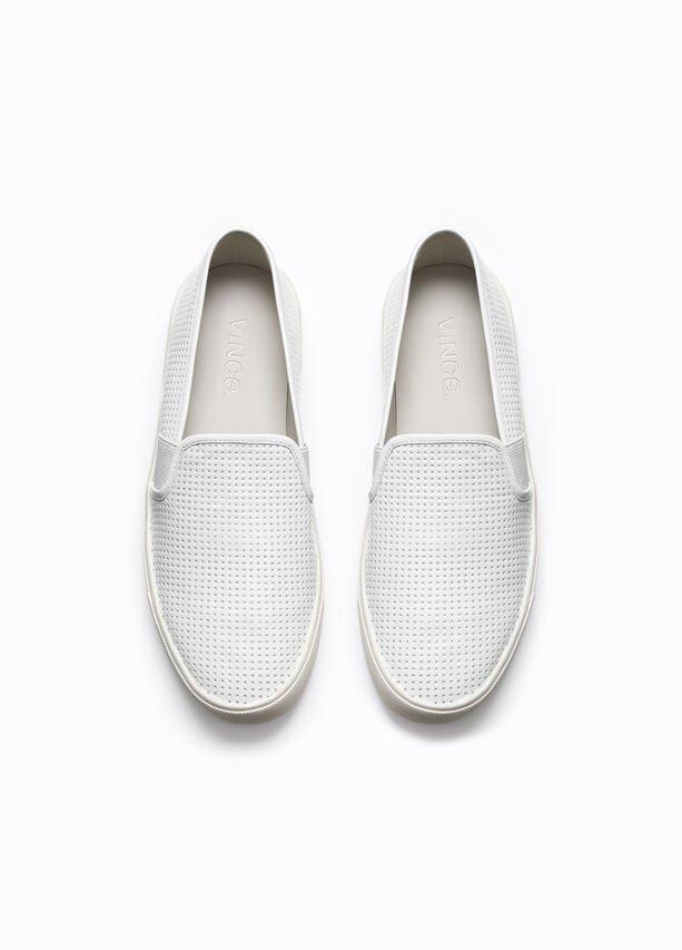 Womens Perforated Leather Blair Sneaker, Marble, Size 5.5 Vince Product Image
