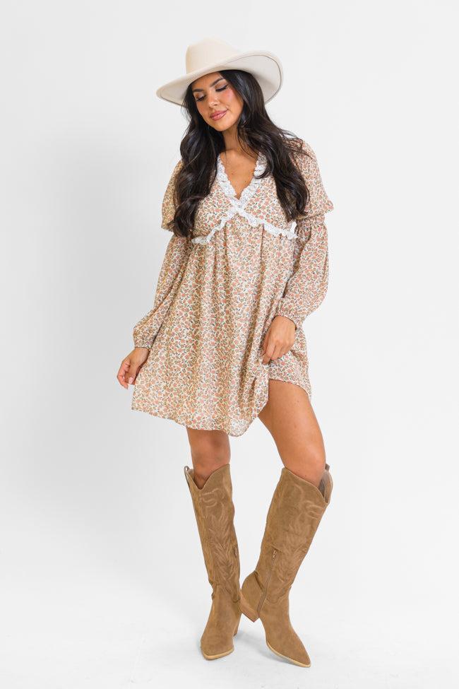 Doubt Me Now Ditsy Floral Babydoll Dress FINAL SALE Product Image