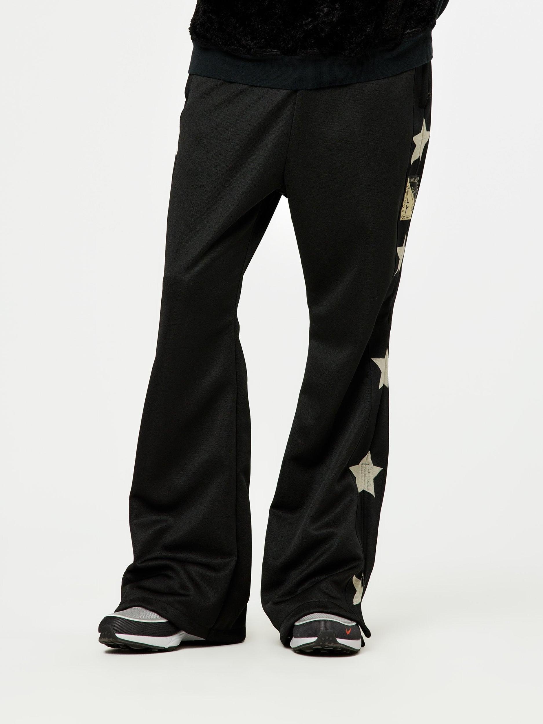 Smooth Jersey Stantman&woman Baggy Track Pants (Black) Product Image
