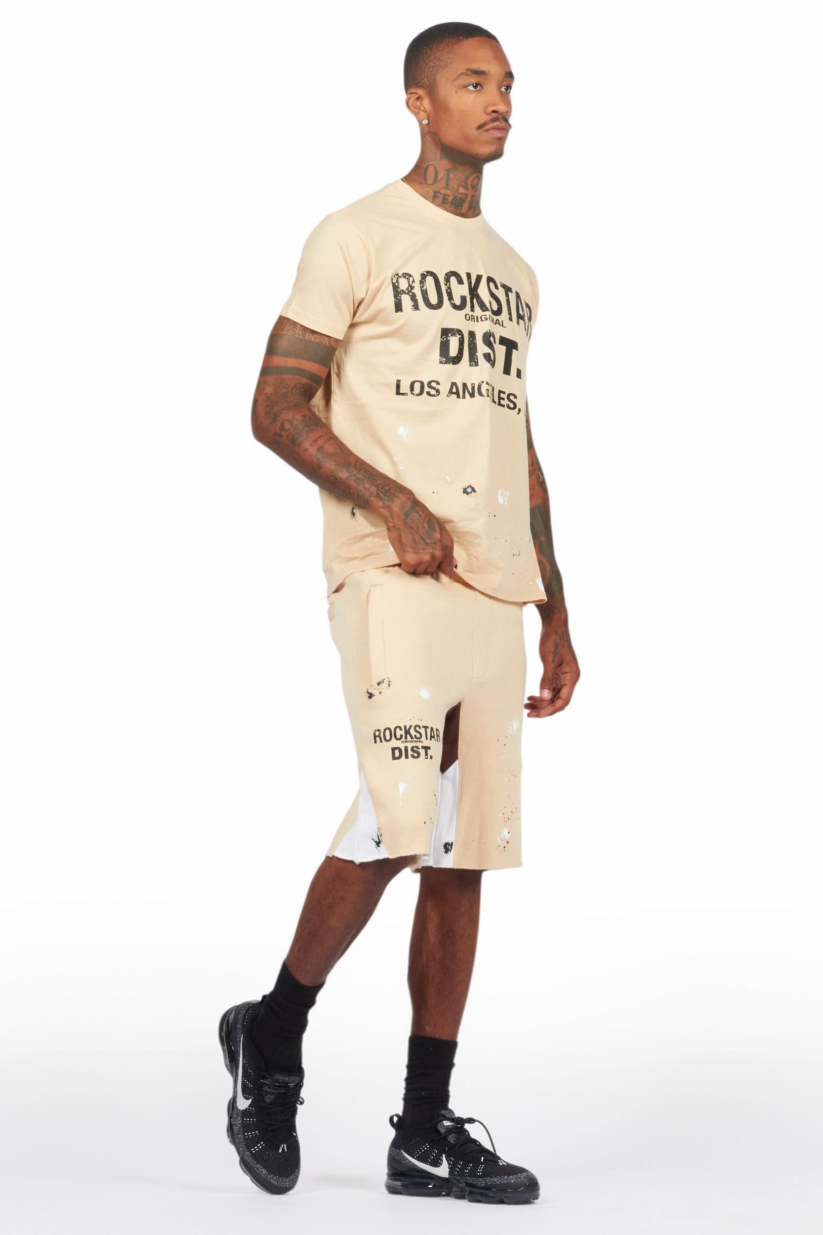 Scottie Beige Painter T-Shirt/Short Set Male Product Image