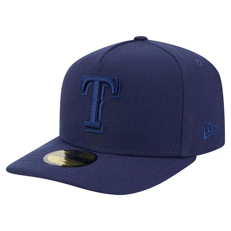 Men's New Era  Navy San Antonio Spurs Colorpack A-Frame Pinch Front 59FIFTY Fitted Hat, Size: 7, Blue Product Image