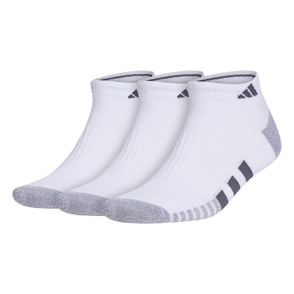 Men's adidas Cushioned 3.0 3-Pack Low Cut Socks, Size: 6-12, White Product Image