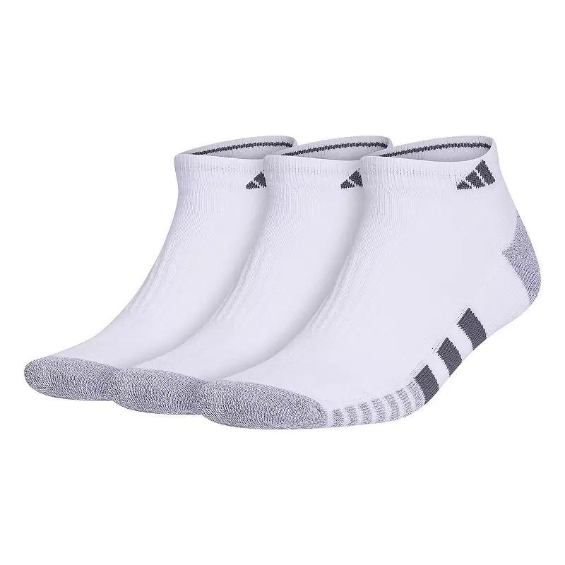 Men's adidas Cushioned 3.0 3-Pack Low Cut Socks, Size: 6-12, White Product Image