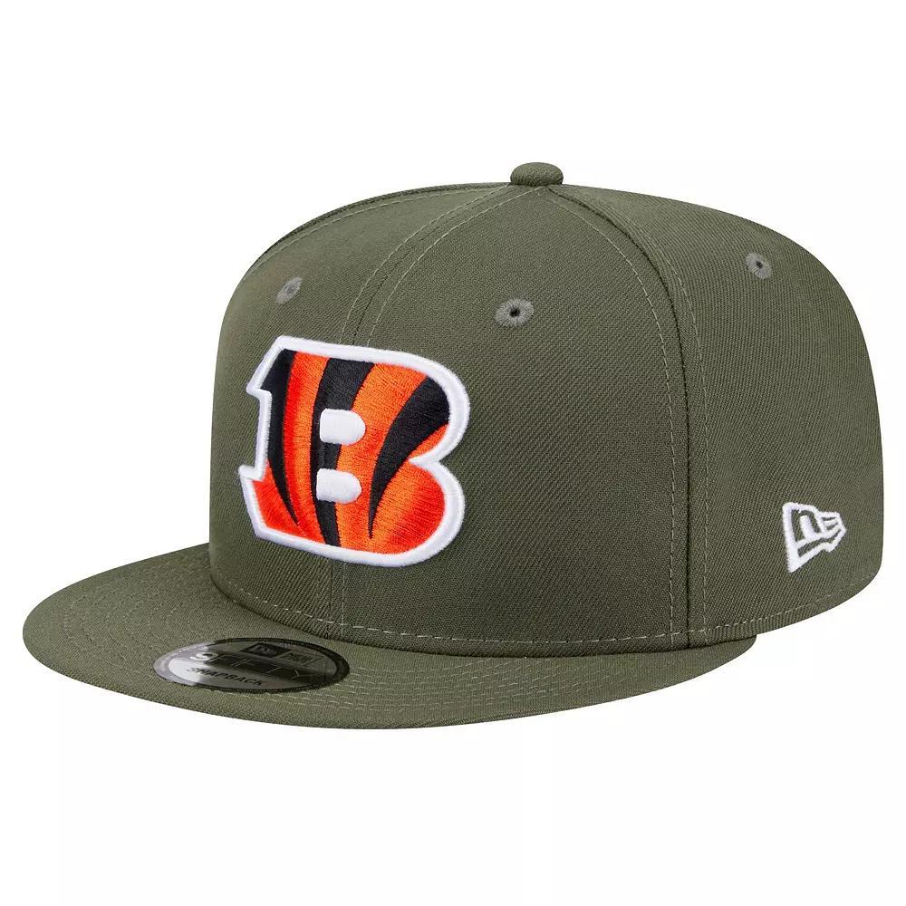Men's New Era  Olive Cincinnati Bengals Main 9FIFTY Snapback Hat, Team Product Image